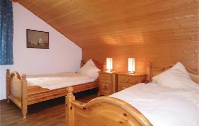 Ein Bett oder Betten in einem Zimmer der Unterkunft Ferienhaus 17 In Thalfang