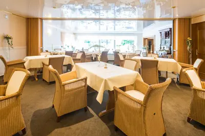 Ein Sitzbereich in der Unterkunft Moselromantik-Hotel zum Löwen