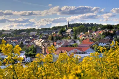 Ein allgemeiner Blick auf Baumholder oder ein Stadtblick von der Ferienwohnung aus