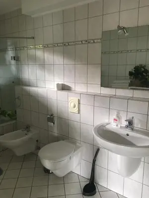 Ein Badezimmer in der Unterkunft Ferienwohnung Nett