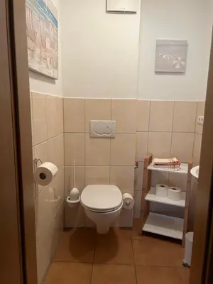 Ein Badezimmer in der Unterkunft Haus Ostermann