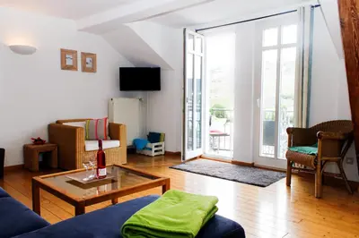TV/Unterhaltungsangebot in der Unterkunft Ferienwohnung Weis