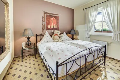Ein Bett oder Betten in einem Zimmer der Unterkunft Landhaus Zimmermann