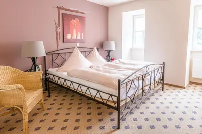 Ein Bett oder Betten in einem Zimmer der Unterkunft Landhaus Zimmermann