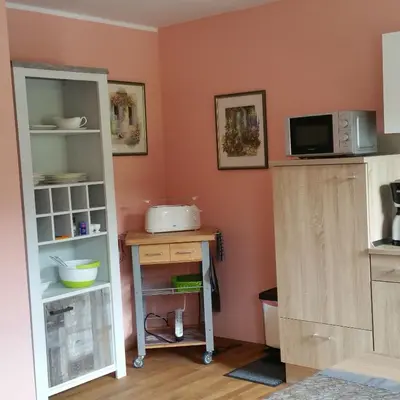 Küche/Küchenzeile in der Unterkunft ferienhaus-raju-zeltingen