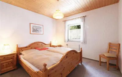 Ein Bett oder Betten in einem Zimmer der Unterkunft Ferienhaus 3 In Thalfang