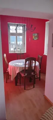 Ein Sitzbereich in der Unterkunft Wohnen im Burghotel