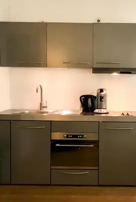 Küche/Küchenzeile in der Unterkunft Stein Boardinghouse
