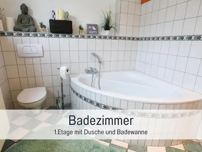 Ein Badezimmer in der Unterkunft 4 Sterne Ferienhaus 