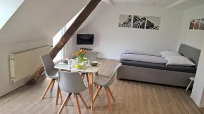 Ein Sitzbereich in der Unterkunft Mosel Ausblick