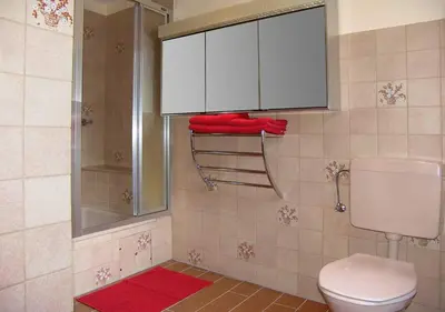 Ein Badezimmer in der Unterkunft Himmelbett-Ferienwohnung Oberwesel