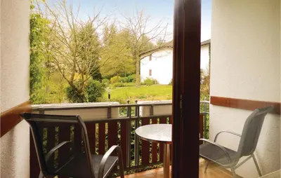 Ein Balkon oder eine Terrasse in der Unterkunft Ferienhaus 22 In Thalfang