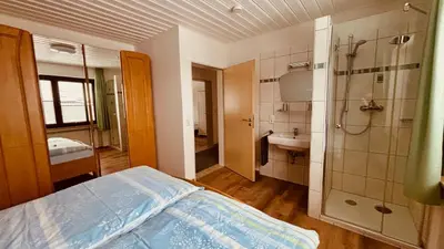 Ein Badezimmer in der Unterkunft Ferienwohnungen Hoefchen