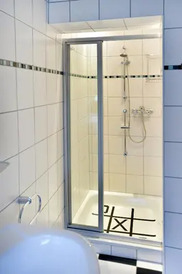 Ein Badezimmer in der Unterkunft Fewo Waldesruh