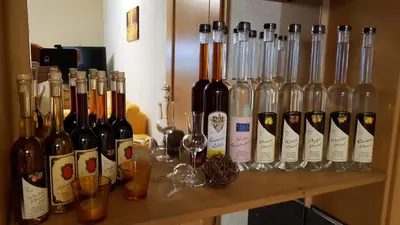 Getränke in der Unterkunft Ferienwohnung Tetzlaff