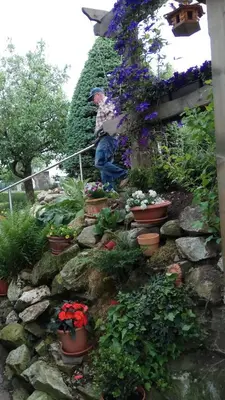 Ein Garten an der Unterkunft Ferienwohnung Tetzlaff