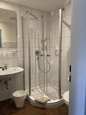 Ein Badezimmer in der Unterkunft Weinbergs Loge
