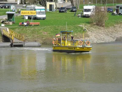 Blick auf einen Fluss in der Nähe der Ferienwohnung