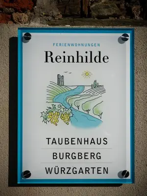Ein Zertifikat, Auszeichnung, Logo oder anderes Dokument, das in der Unterkunft Ferienwohnungen Reinhilde ausgestellt ist