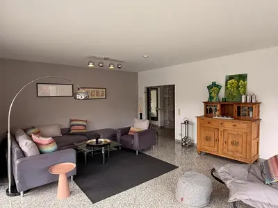 Ein Sitzbereich in der Unterkunft Ferienwohnung Mama Mosel