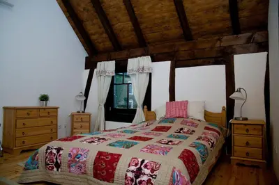 Ein Bett oder Betten in einem Zimmer der Unterkunft Hof Liebeneck