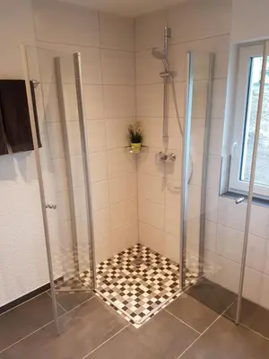 Ein Badezimmer in der Unterkunft Ferienwohnung Julia