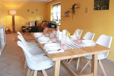 Ein Sitzbereich in der Unterkunft Ferienhaus Mosel Cottage in Piesport