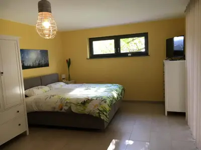Ein Bett oder Betten in einem Zimmer der Unterkunft Haagalm Terrasse, Garten
