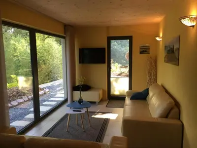 TV/Unterhaltungsangebot in der Unterkunft Haagalm Terrasse, Garten