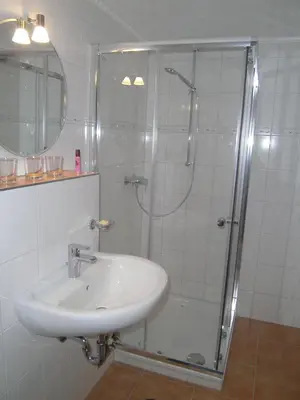 Ein Badezimmer in der Unterkunft Ferienwohnung Barzen