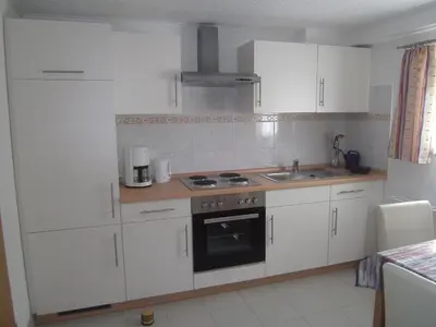 Küche/Küchenzeile in der Unterkunft Ferienwohnung Barzen