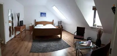 Ein Bett oder Betten in einem Zimmer der Unterkunft Herberg Die alte Schleuse