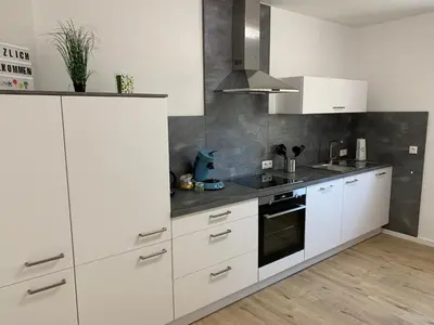 Küche/Küchenzeile in der Unterkunft Niederwerth bei Koblenz