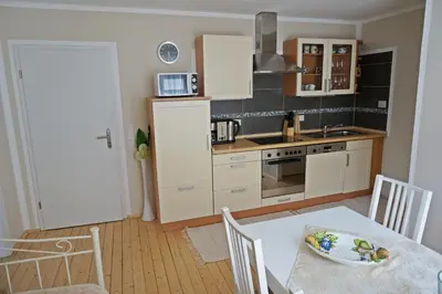 Küche/Küchenzeile in der Unterkunft Ferienwohnung Scheib