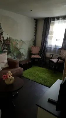 Ein Sitzbereich in der Unterkunft Ferienhaus Emil
