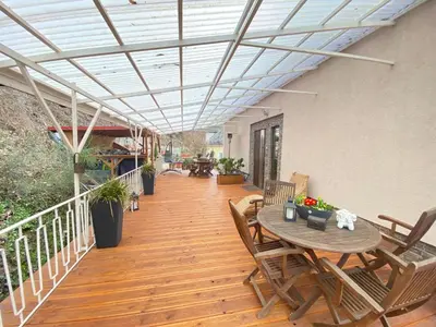Ein Balkon oder eine Terrasse in der Unterkunft Haus Sonnentag