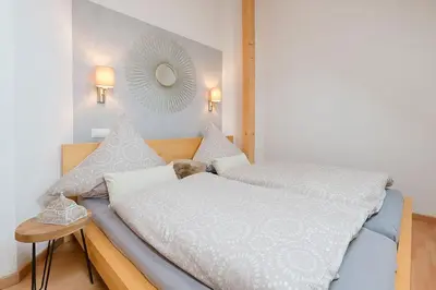 Ein Bett oder Betten in einem Zimmer der Unterkunft Am Quittenbaum