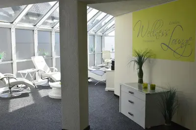 Das Fitnesscenter und/oder die Fitnesseinrichtungen in der Unterkunft Landhotel Gillenfelder Hof