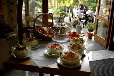 Essen im Hotel oder in der Nähe