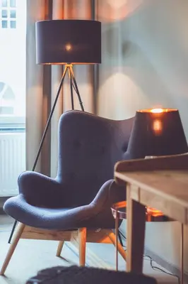 Ein Sitzbereich in der Unterkunft Hotel Goldene Traube - by Neugart