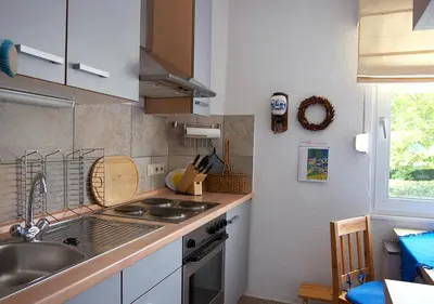 Küche/Küchenzeile in der Unterkunft Ferienwohnung-Mosel
