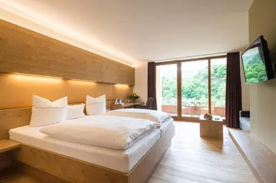 Ein Bett oder Betten in einem Zimmer der Unterkunft Hotel-Restaurant Ruland