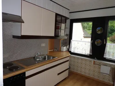 Küche/Küchenzeile in der Unterkunft Ferienwohnung Lenartz