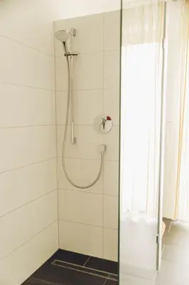 Ein Badezimmer in der Unterkunft FEWO Kaufmann