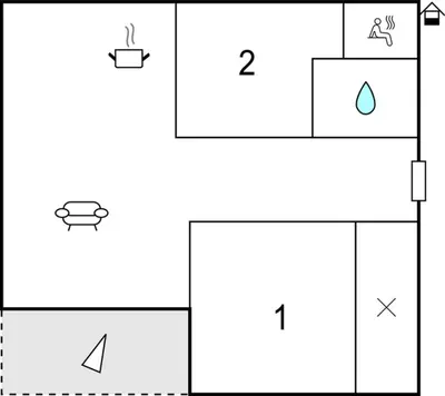 Grundriss der Unterkunft Ferienhaus 1 Wolfschlucht