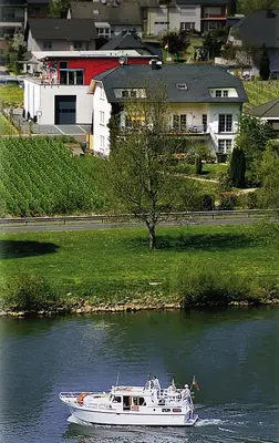 Blick auf einen Fluss in der Nähe der Ferienwohnung