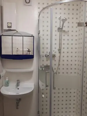 Ein Badezimmer in der Unterkunft Ferienwohnung Sausen