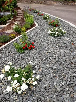 Ein Garten an der Unterkunft Ferienwohnung Sausen