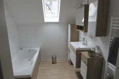 Ein Badezimmer in der Unterkunft Haus am Mühlbach