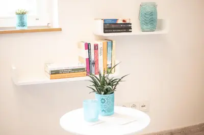 Die Bibliothek in der Ferienwohnung